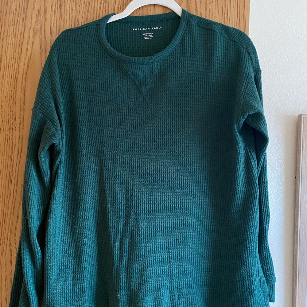 Ultra Soft American Eagle Outfitters Green Women's Long Sleeve Thermal